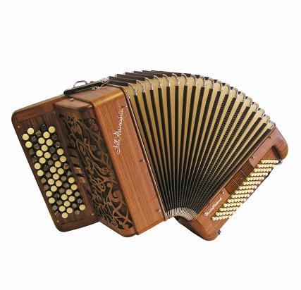 Fisarmonica cromatica 84 bassi - 2 voci - Legno Massello