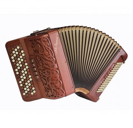 Chromatic accordion 52 notes cassotto 2+1