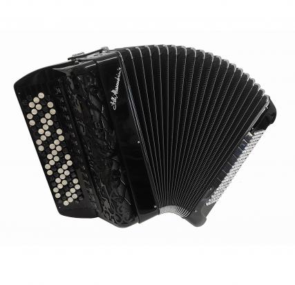 Chromatic accordion 45 notes cassotto 2+2