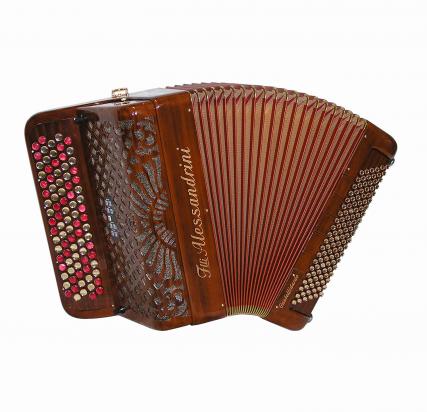 Chromatic accordion 52 notes cassotto 2+2
