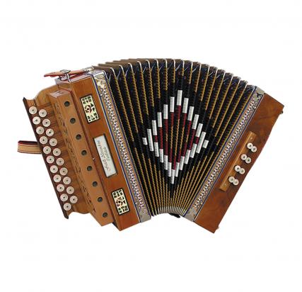 Diatonic accordion 8 bass wood